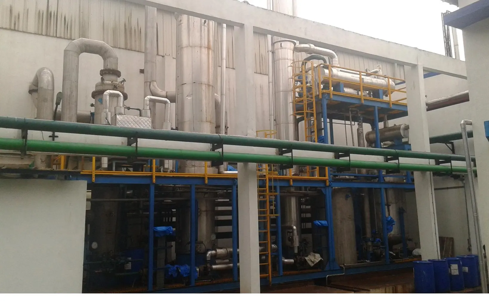 Dichloromethane (Methylene Dichloride – CH₂Cl₂) recovery plant from the Plaster of Paris (POP) plant dryer exhaust gas stream.